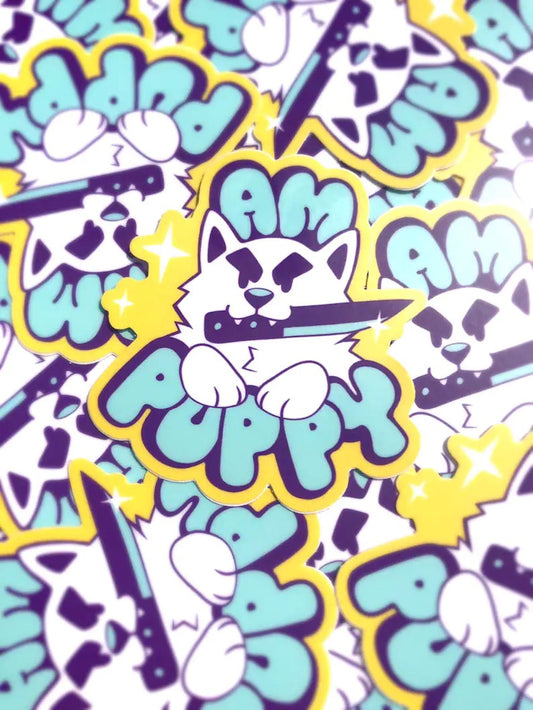 AM PUPPY Sticker