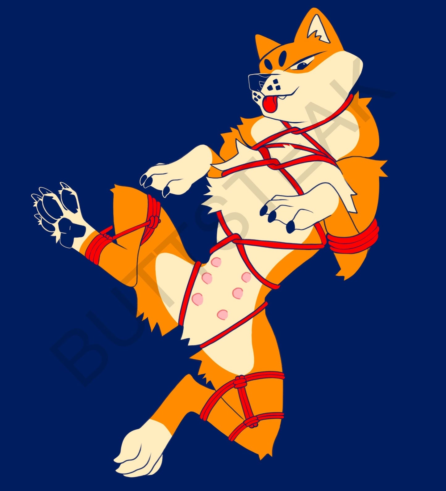 Shibari Inu Sticker