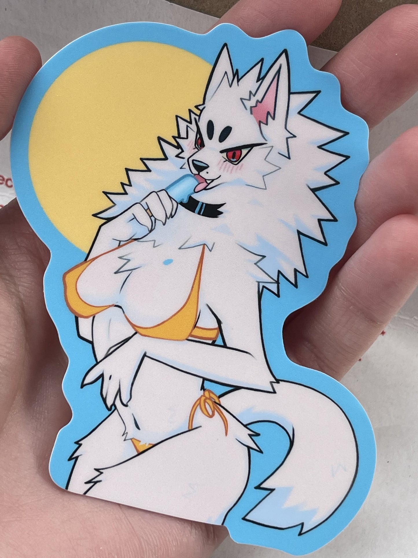 Wolf Wife Popsicle Sticker